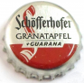 Kronkorken Schöfferhofer Deutschland 2014 2010er silber Schöfferhofer Granatapfel +Guarana