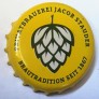 Kronkorken Stauder Deutschland 2018 2010er gelb Privatbrauerei Jakob Stauder Brautradition seit 1867