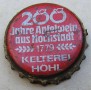 Kronkorken Der alte Hochstädter Deutschland 1979 1970er rot 200 Jahre Apfelwein aus Hochstadt 1779 Kelterei Höhl