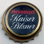 Kronkorken Henninger Deutschland 1980 1980er schwarz Henninger Kaiser Pilsner