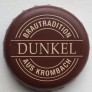 Kronkorken Krombacher Deutschland 2017 2010er braun Brautradition aus Krombach Dunkel