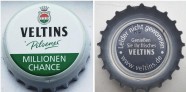 Kronkorken Veltins Deutschland 2018 2010er weiß VELTINS Pilsener MILIONEN CHANCE