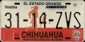Nummernschilder / Kfz-Kennzeichen Mexiko 2003 2000er Chihuahua