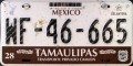 Nummernschilder / Kfz-Kennzeichen Mexiko 2006 2000er Tamaulipas