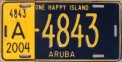 Nummernschilder / Kfz-Kennzeichen Aruba 2004 2000er Aruba