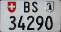 Nummernschilder / Kfz-Kennzeichen Schweiz 1987 1980er