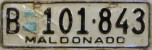 Nummernschilder / Kfz-Kennzeichen Uruguay 1993 1990er Maldonado