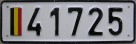 Nummernschilder / Kfz-Kennzeichen Belgien 1972 1970er