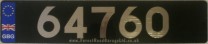 Nummernschilder / Kfz-Kennzeichen Guernsey, Vogtei 2001 2000er