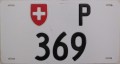 Nummernschilder / Kfz-Kennzeichen Schweiz 1973 1970er