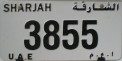 Nummernschilder / Kfz-Kennzeichen Vereinigte Arabische Emirate 2008 2000er Sharjah