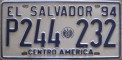 Nummernschilder / Kfz-Kennzeichen El Salvador 1994 1990er