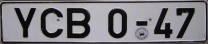 Nummernschilder / Kfz-Kennzeichen DDR 1990 1990er