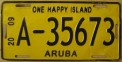 Nummernschilder / Kfz-Kennzeichen Aruba 2009 2000er Aruba