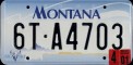 Nummernschilder / Kfz-Kennzeichen USA 2000 2000er Montana MT
