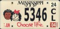 Nummernschilder / Kfz-Kennzeichen USA 2003 2000er Mississippi MS