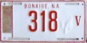 Nummernschilder / Kfz-Kennzeichen Niederländische Antillen 1970 1970er Bonaire
