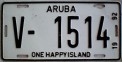 Nummernschilder / Kfz-Kennzeichen Aruba 1992 1990er Aruba