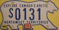 Nummernschilder / Kfz-Kennzeichen Kanada 1986 1980er Northwest Territories