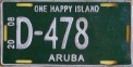 Nummernschilder / Kfz-Kennzeichen Aruba 2008 2000er Aruba