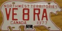 Nummernschilder / Kfz-Kennzeichen Kanada 1977 1970er Northwest Territories