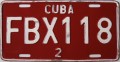 Nummernschilder / Kfz-Kennzeichen Kuba 2002 2000er
