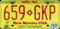 Nummernschilder / Kfz-Kennzeichen USA 1991 1990er New Mexico NM