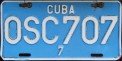 Nummernschilder / Kfz-Kennzeichen Kuba 2002 2000er