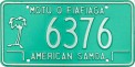 Nummernschilder / Kfz-Kennzeichen Amer.-Samoa 1980 1980er