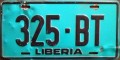 Nummernschilder / Kfz-Kennzeichen Liberia, Republik 1980 1980er