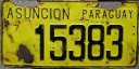 Nummernschilder / Kfz-Kennzeichen Paraguay 1982 1980er Asuncion