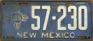Nummernschilder / Kfz-Kennzeichen USA 1935 1930er New Mexico NM