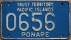 Nummernschilder / Kfz-Kennzeichen Mikronesien, Föd. Staat. 1969 1960er Ponape USA