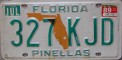 Nummernschilder / Kfz-Kennzeichen USA 1991 1990er Florida FL