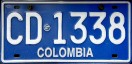 Nummernschilder / Kfz-Kennzeichen Kolumbien 2001 2000er CD