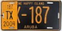 Nummernschilder / Kfz-Kennzeichen Aruba 2004 2000er Aruba