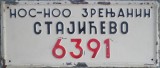 Nummernschilder / Kfz-Kennzeichen Jugoslawien 1945 1940er
