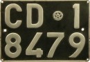 Nummernschilder / Kfz-Kennzeichen Italien 1949 1940er CD