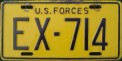 Nummernschilder / Kfz-Kennzeichen Deutschland 1966 1960er US