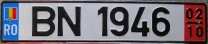 Nummernschilder / Kfz-Kennzeichen Rumänien 1992 1990er