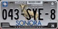 Nummernschilder / Kfz-Kennzeichen Mexiko 2012 2010er Sonora Front