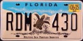 Nummernschilder / Kfz-Kennzeichen USA 1998 1990er Florida FL