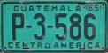 Nummernschilder / Kfz-Kennzeichen Guatemala 1965 1960er fake?