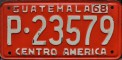 Nummernschilder / Kfz-Kennzeichen Guatemala 1968 1960er fake?