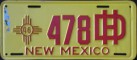 Nummernschilder / Kfz-Kennzeichen USA 1946 1940er New Mexico NM