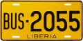 Nummernschilder / Kfz-Kennzeichen Liberia, Republik 1960 1960er