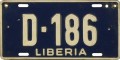 Nummernschilder / Kfz-Kennzeichen Liberia, Republik 1975 1970er