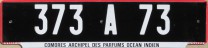 Nummernschilder / Kfz-Kennzeichen Komoren 1970 1970er