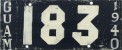 Nummernschilder / Kfz-Kennzeichen Guam 1940 1940er