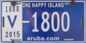Nummernschilder / Kfz-Kennzeichen Aruba 2015 2010er Aruba